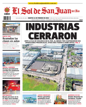 Cover of El Sol de San Juan del Rio