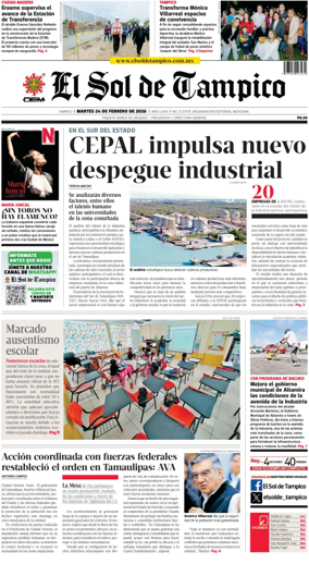 Cover of El Sol de Tampico