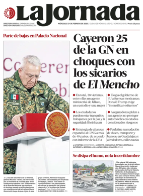 Cover of La Jornada