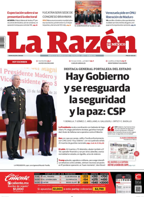 Cover of La Razon de Mexico