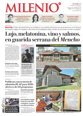 Cover of Milenio Puebla