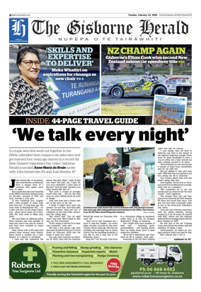Cover of The Gisborne Herald