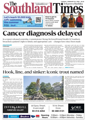 Cover of The Southland Times