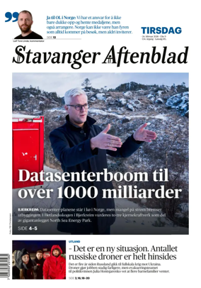 Cover of Stavanger Aftenblad
