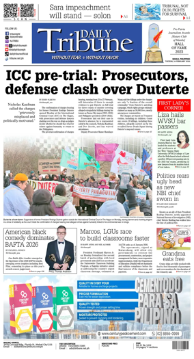 Cover of Daily Tribune (Philippines)
