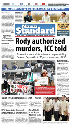 Cover of Manila Standard