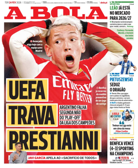 Cover of A BOLA (Portuguese)