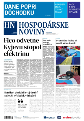 Cover of Hospodarske noviny