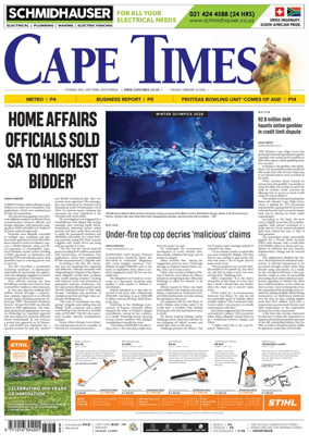 Cover of Cape Times