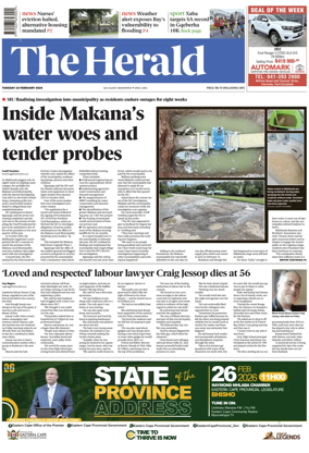 Cover of The Herald (South Africa)