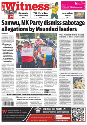 Cover of The Witness (South Africa)