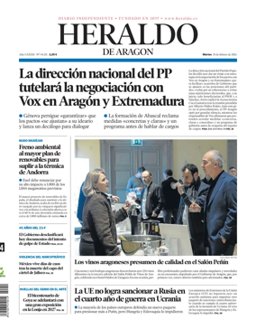 Cover of Heraldo de Aragon