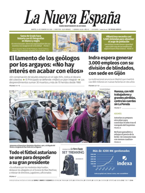 Cover of La Nueva Espana (Occidente)