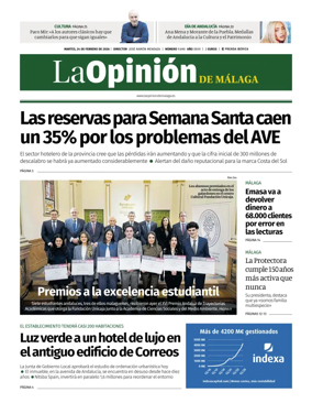 Cover of La Opinion de Malaga