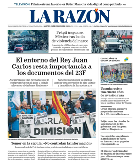 Cover of La Razon (Levante)