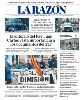 Cover of La Razon (Madrid)