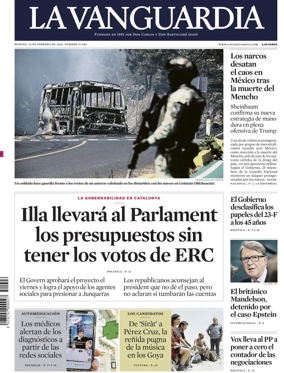 Cover of La Vanguardia (1st Edition)