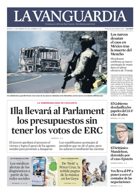 Cover of La Vanguardia