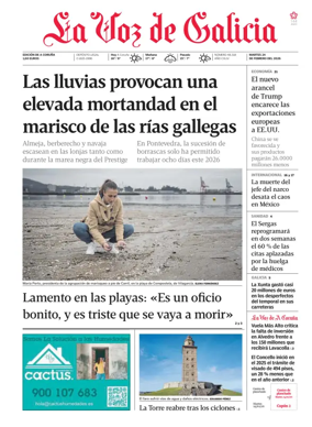 Cover of La Voz de Galicia (A Coruna)