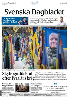 Cover of Svenska Dagbladet