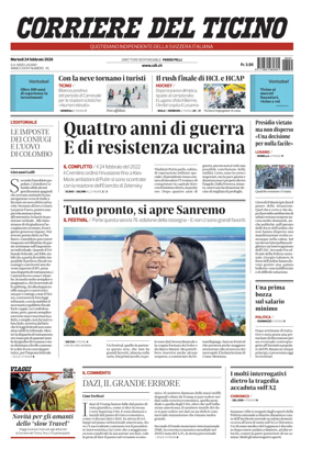 Cover of Corriere del Ticino
