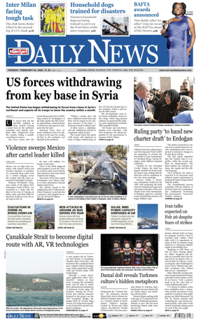 Cover of Hurriyet Daily News & Economic Review