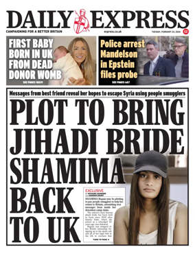 Cover of Daily Express