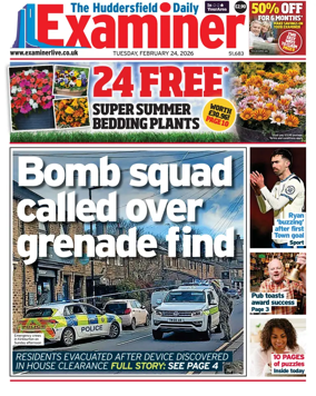 Cover of Huddersfield Daily Examiner