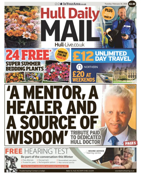 Cover of Hull Daily Mail