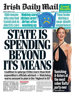 Cover of Irish Daily Mail