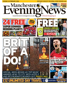 Cover of Manchester Evening News