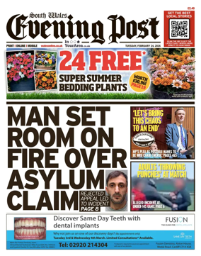 Cover of South Wales Evening Post