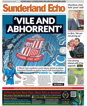 Cover of Sunderland Echo