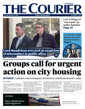 Cover of The Courier & Advertiser (Angus and Dundee)