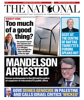 Cover of The National (Scotland)