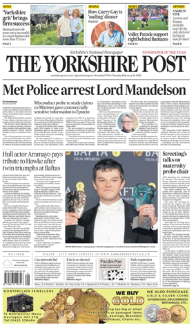Cover of Yorkshire Post
