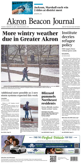 Cover of Akron Beacon Journal