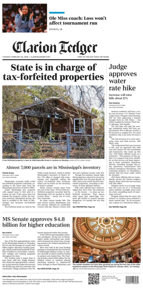 Cover of Clarion Ledger