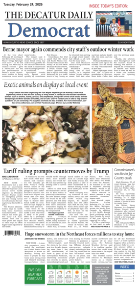 Cover of The Decatur Daily Democrat