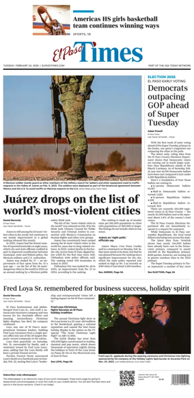 Cover of El Paso Times
