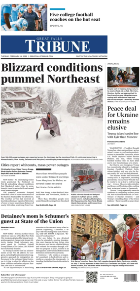 Cover of Great Falls Tribune