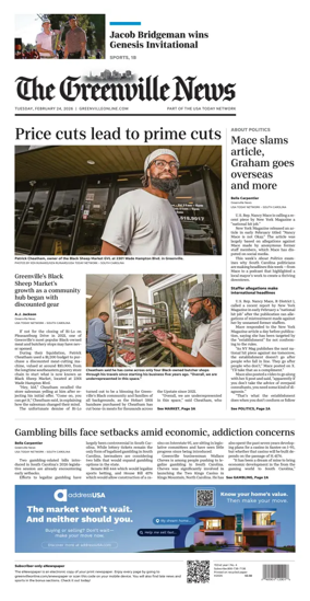 Cover of The Greenville News