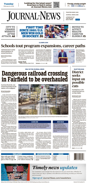 Cover of Hamilton Journal News