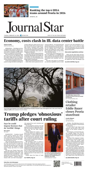 Cover of Journal Star (Peoria)