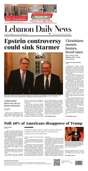 Cover of Lebanon Daily News