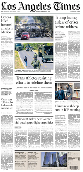 Cover of Los Angeles Times