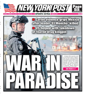 Cover of New York Post