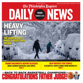 Cover of Philadelphia Daily News