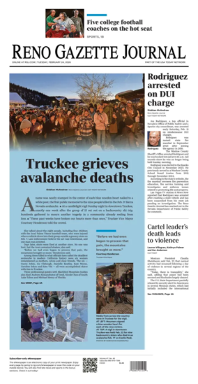 Cover of Reno Gazette Journal