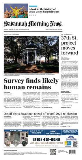 Cover of Savannah Morning News